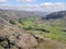 Looking down Great Langdale from high above