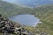 Looking down on Grisedale Tarn from Cofa Pike, Lake District