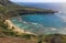 Looking down on Hanauma beach