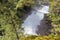 Looking down at the Krimml Waterfalls from the forest opposite to the Jagasprung