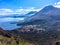 Looking down on Lake Atitlan & 5 volcanoes, Guatemala