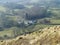 Looking down on Oaks Farm near Loughrigg tarn