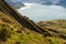 Looking down over Lake Hawea from the higher slopes of the Isthmus Peak walk