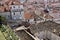 Looking down over the red tiles roofs of Dubrovnik. UNESCO World Heritage Site.