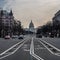 Looking Down Pennsylvania Ave at the Capitol Building