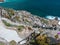 Looking down at people walking through minack theatre gardens and carved pathways , cornwall ,  UK ,June 11-2022