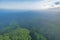 Looking Down on the Rainforest Canopy in the Morning Mist