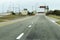 Looking down the road at The Captree Draw Bridge which takes you to Fire Island