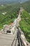 Looking down the steps, Remnant Great Wall at Badaling, China