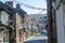 Looking down street Pateley Bridge Yorkshire Dales Town