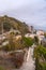 Looking down to the coastal districts of Malaga, Spain