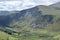 Looking down to valley and Cumbria Way path, Lake District