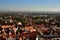 Looking Down from The Tower of St. Georges Church at The Middle Ages History City of NÃ¶rdlingen, Bavaria, Germany, Europe