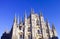 looking Duomo di Milano meaning Milan Cathedral in Italy, with b