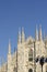 looking Duomo di Milano meaning Milan Cathedral in Italy, with b