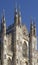 looking Duomo di Milano meaning Milan Cathedral in Italy, with b