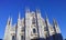 looking Duomo di Milano meaning Milan Cathedral in Italy, with b