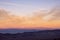 Looking East From Dantes View To The Mountains Catching The Last Light Of The Day