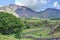 Looking from hill across fields to Buckbarrow