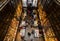 Looking inside Lello Bookstore, in Porto, Portugal