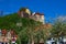 Looking at Middle Ages History Hellenstein Castle in Heidenheim. It is Standing on a Hill in The Middle of The City, Sunny Spring