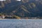 Looking at Miyajima island Grand O-Torii gate from the ferry