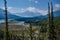 Looking north in the Canadian Rockies near Howse Pass, Alberta