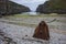 Looking north towards Geodha Smoo at Smoo Cave, a large combined sea cave and freshwater cave in Durness in Sutherland, Highland,