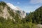 Looking out of the Halltal valley in Tyrol.