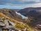 Looking out over the remote Loch Avon in the Cairngorm National Park