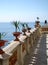 Looking out to sea at Castello Miramare, Trieste, Italy