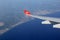 Looking out the window of Turkish Air jetliner, over Istanbul,Turkey,2016