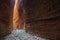 Looking outwards towards the entrance of Echidna Chasm at midday in the World Heritage Listed Purnululu National Park, Western