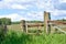 Looking Over a Broken gate to Ayrshire Fields in Scotland