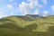 Looking over fells to Blencathra, Lake District