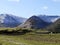 Looking over fields to Hartsop above How