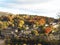 Looking over Hebden Bridge in West Yorkshire, Northern England, in the autumn.