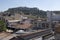 Looking over rooftops towards the Acropolis, Athens, Greece