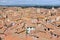 Looking over the Siena rooftops and Roman architecture, Italy