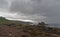 Looking over St Abb`s Beach in Berwickshire and over to Cathedral Rock and St Abb`s Head