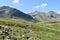 Looking over to Scafell Pike from Great Moss area