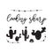 Looking sharp vector card. Cute hand drawn Prickly cactus print with inspirational quote ÑˆÑ‚ black color