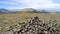 Looking to Haycock by nice cairn on Scoat Fell, Lake District