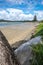 Looking through to a view of Ngunguru Harbour beach and river es