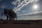 Looking toward the Flinders Ranges on a sunny autumn morning