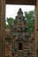 Looking towards Banteay Srei through a doorway