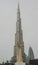 Looking up at the Burj Khalifa from the base of the base of the tallest building in the world in Dubai