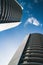 Looking up at business buildings at Perth, Australia