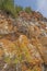 Looking up at Dramatic Orange Cliffs