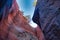 Looking Up in an Eroded Box Canyon